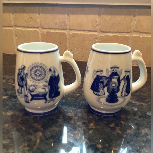 Vintage Porsgrund Norway Christmas Mugs - Picture 6 of 8